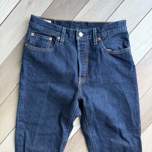 Levi's 501 Indigo Straight Leg Jeans - Picture 3 of 7
